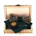 Wooden Bow Tie Set