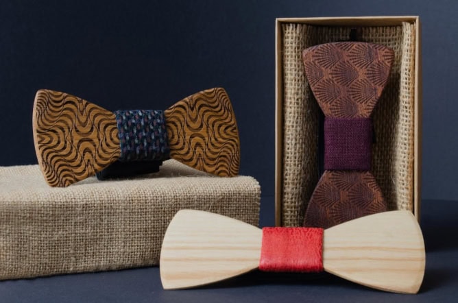 Wooden Bow Ties